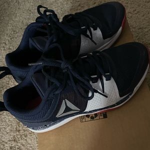 JJ Watt Reebok training shoes red white and blue size 4.5 in men